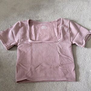 cute square neck tee